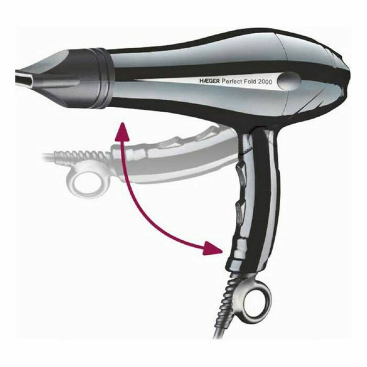 Föhn Haeger HD - 200.012A 2000W Zwart 2000 W - Schoonheid, Haarverzorging - Haeger