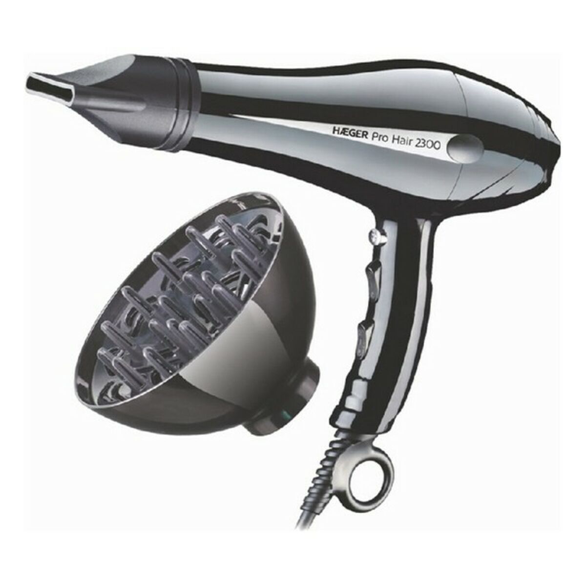 Föhn Haeger HD - 230.011B 2300 W Zwart 2300 W - Schoonheid, Haarverzorging - Haeger