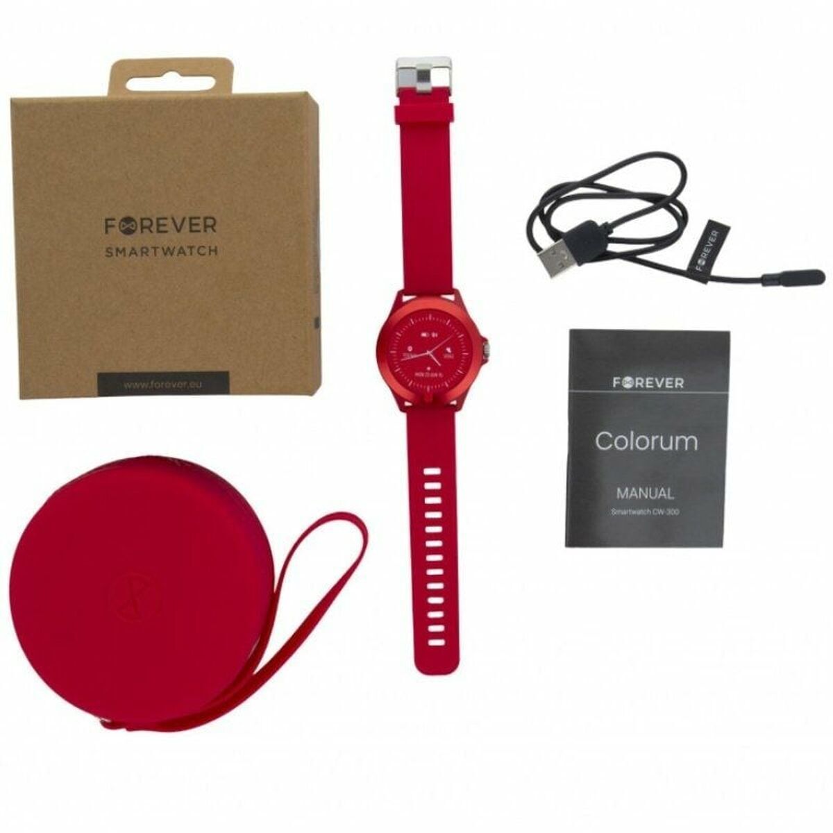 Smartwatch Forever CW - 300 Roze 1,2" - Elektronica - Forever