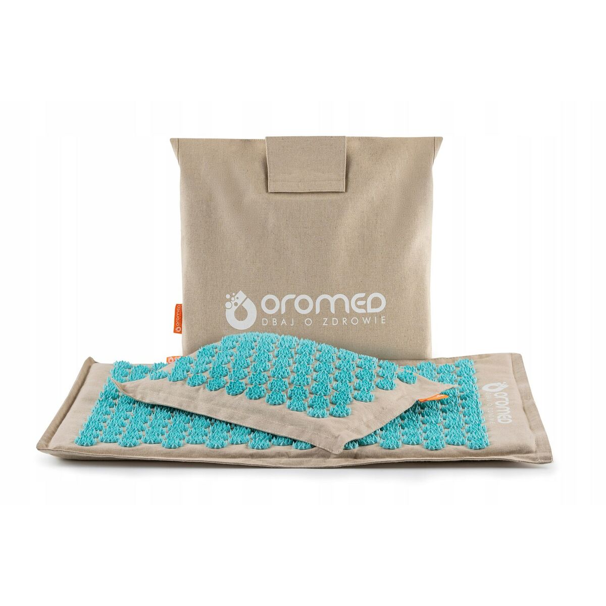 Gewatteerde Acupressuurmat Oromed ORO - HEALTH SZARY Grijs 43 x 67 cm - Gezondheid en persoonlijke verzorging, Gezondheidszorg - Oromed