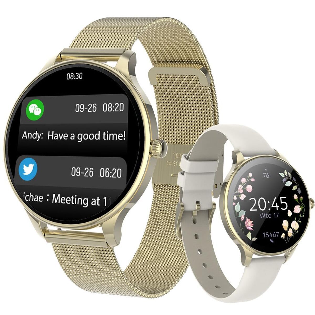 Smartwatch Forever GSM180306 Roze goud - Elektronica - Forever