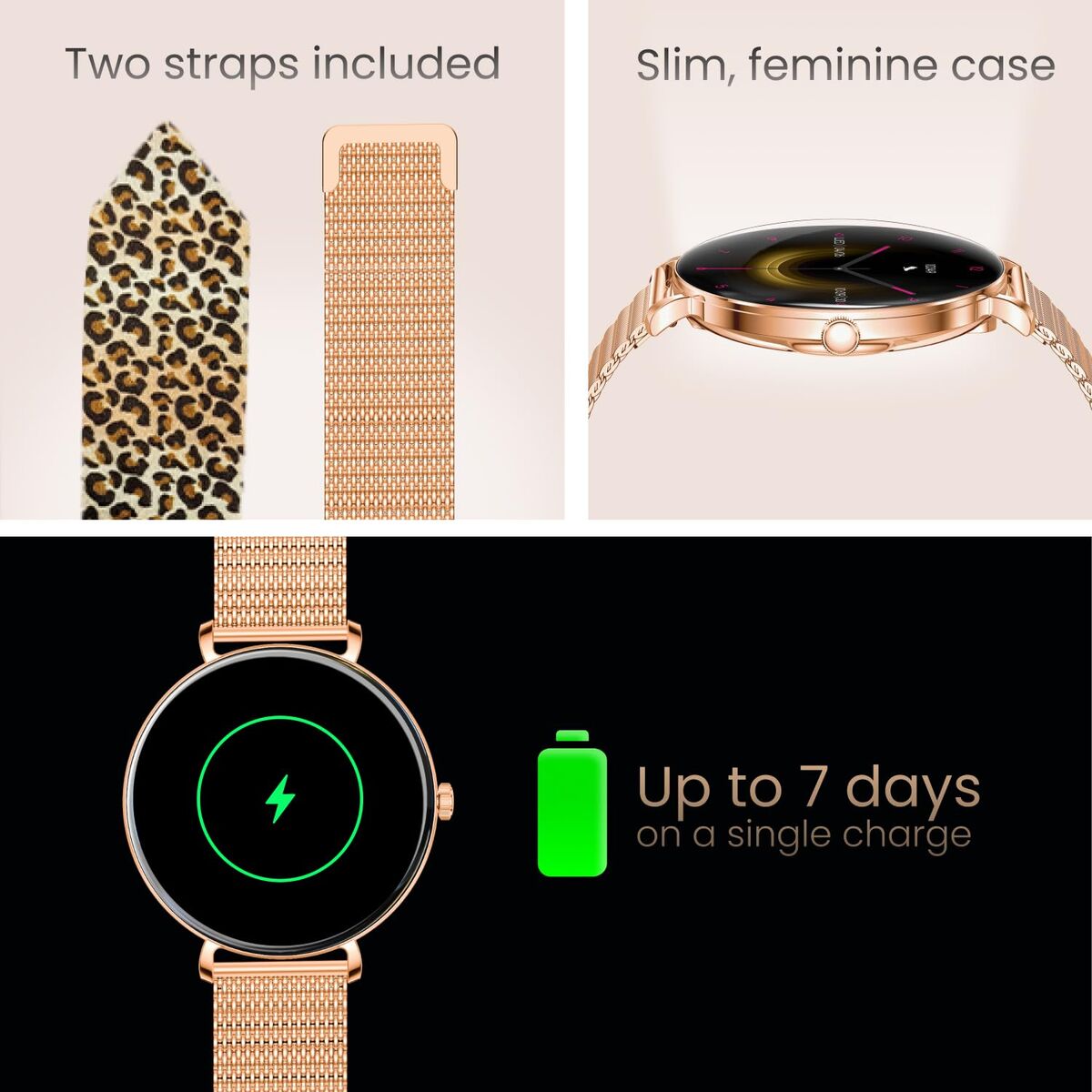Smartwatch Forever GSM192769 Roze 1,43" - Elektronica - Forever