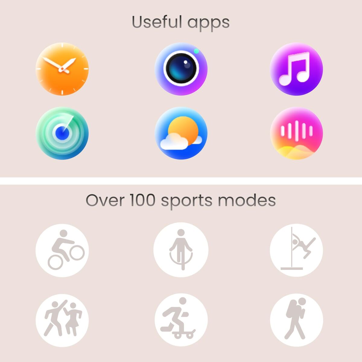 Smartwatch Forever GSM192769 Roze 1,43"