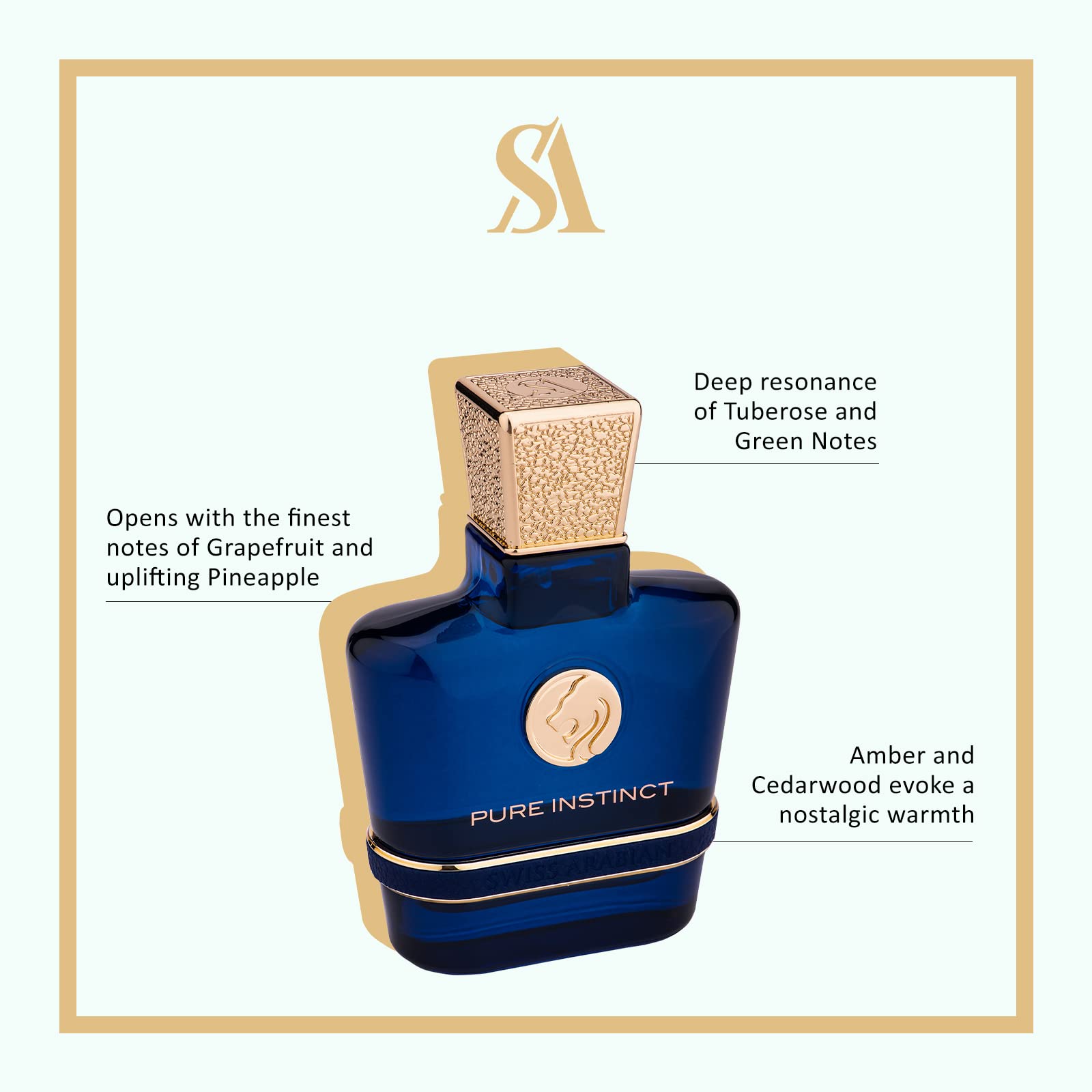 Herenparfum Swiss Arabian PURE INSTINCT EDP 100 ml - Schoonheid, Parfums en geuren - Swiss Arabian