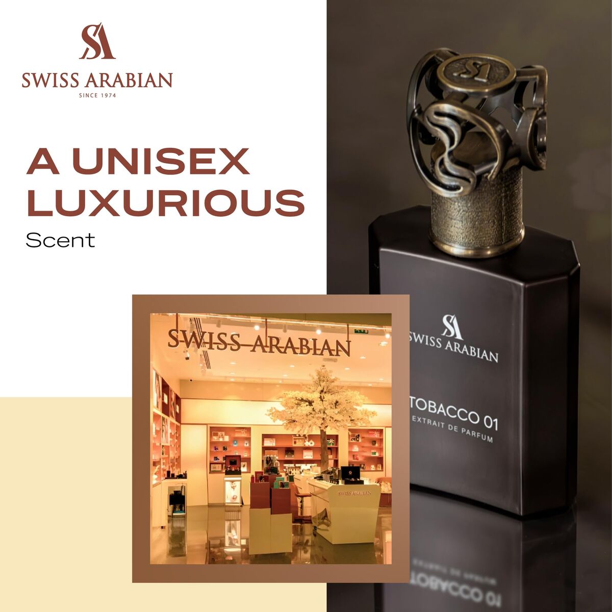 Uniseks Parfum Swiss Arabian TOBACCO 50 ml - Schoonheid, Parfums en geuren - Swiss Arabian