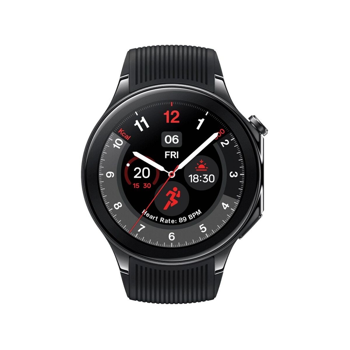 Smartwatch OnePlus Watch 2 Zwart Staal