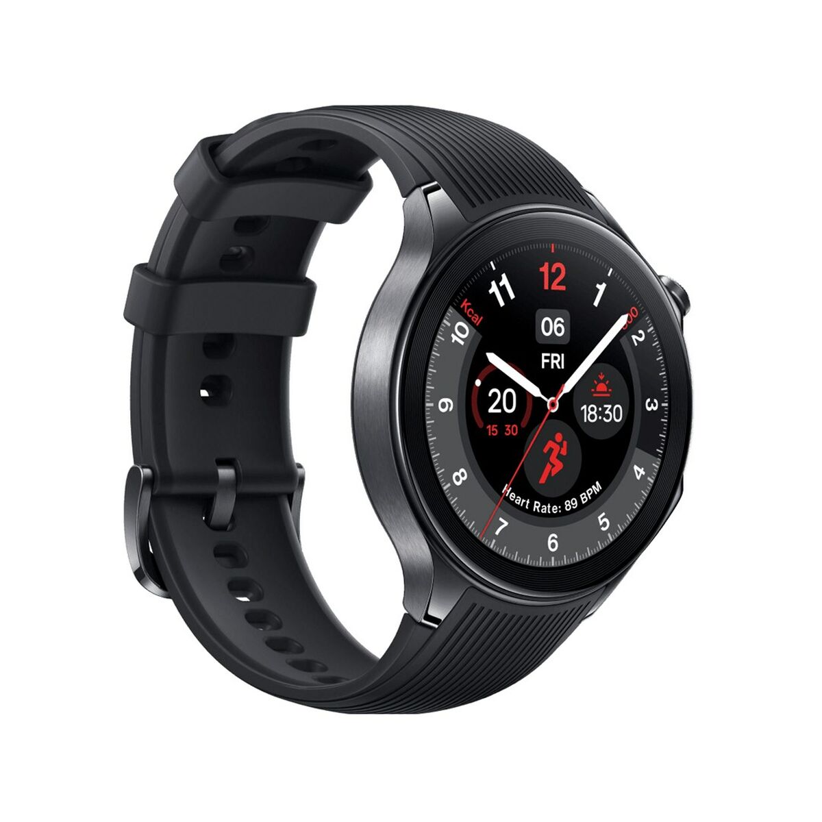 Smartwatch OnePlus Watch 2 Zwart Staal