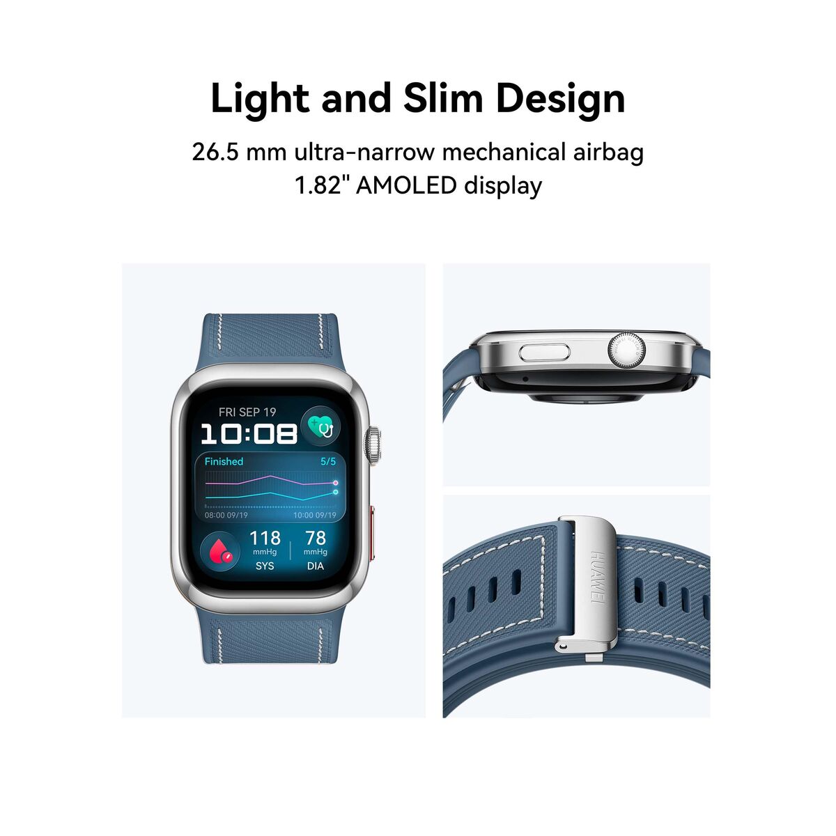 Huawei Luca - B29 Smartwatch - Blauw AMOLED 1,82" Bluetooth NFC GPS IP68 - Elektronica - Huawei