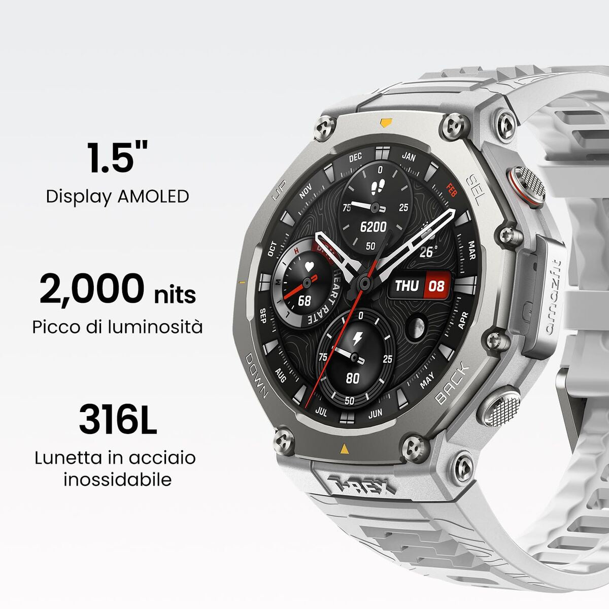 Smartwatch Amazfit T - Rex 3 Grijs 1,5" - Elektronica - Amazfit