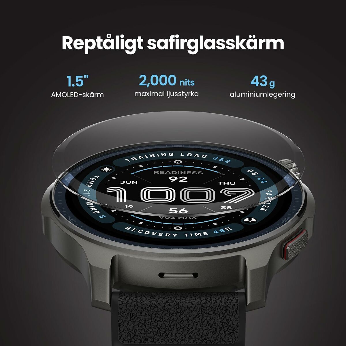 Smartwatch Amazfit Balance 2 Zwart 1,5 - Elektronica - Amazfit