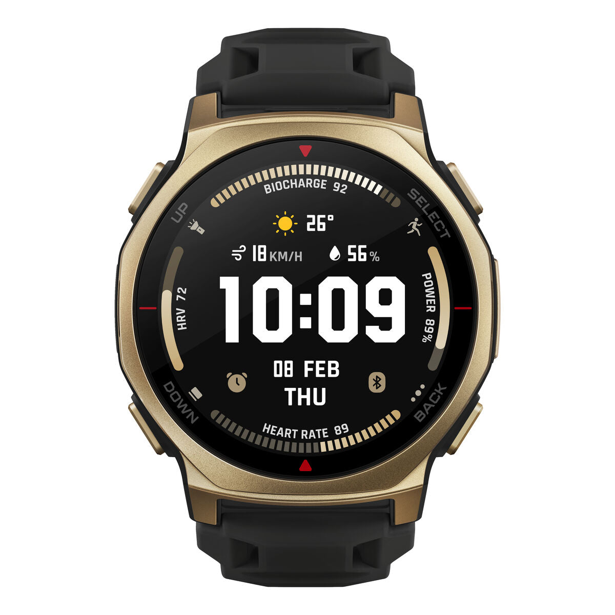 Smartwatch Amazfit W2548GL1N Zwart Gouden Ø 44 mm