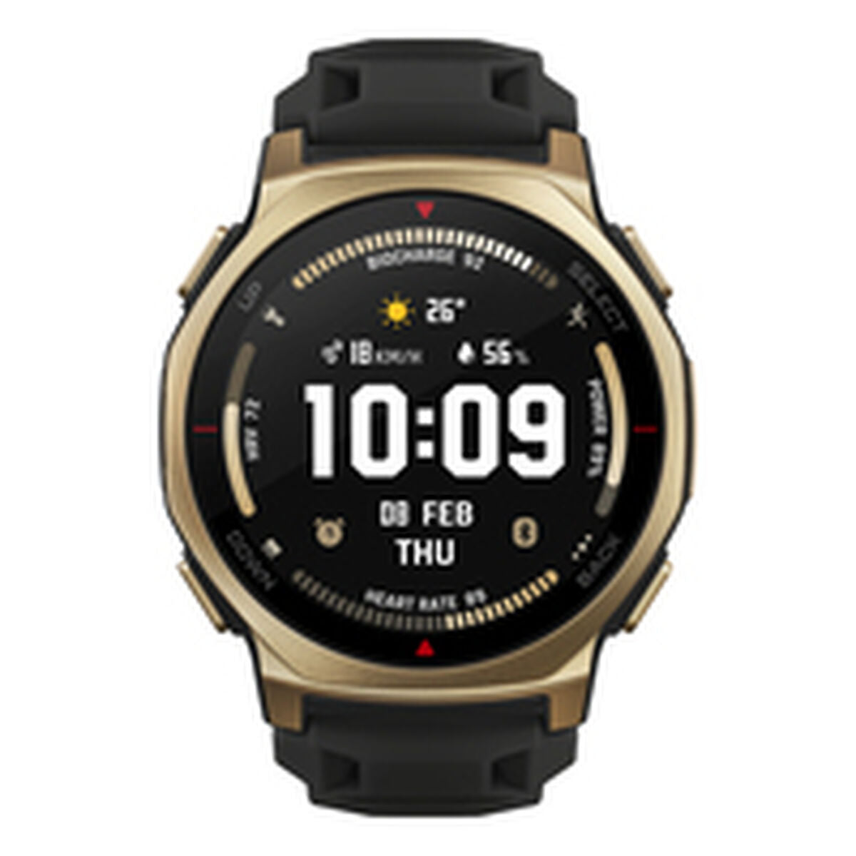 Smartwatch Amazfit W2548GL1N Zwart Gouden Ø 44 mm