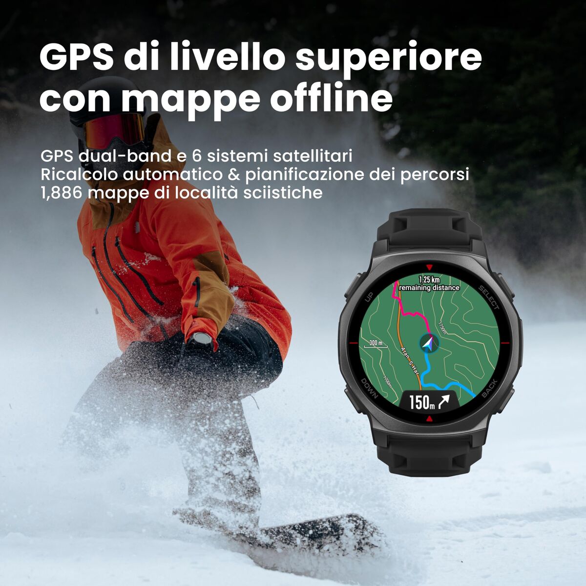 Smartwatch Amazfit T - REX 3PRO Zwart 44mm - Elektronica - Amazfit