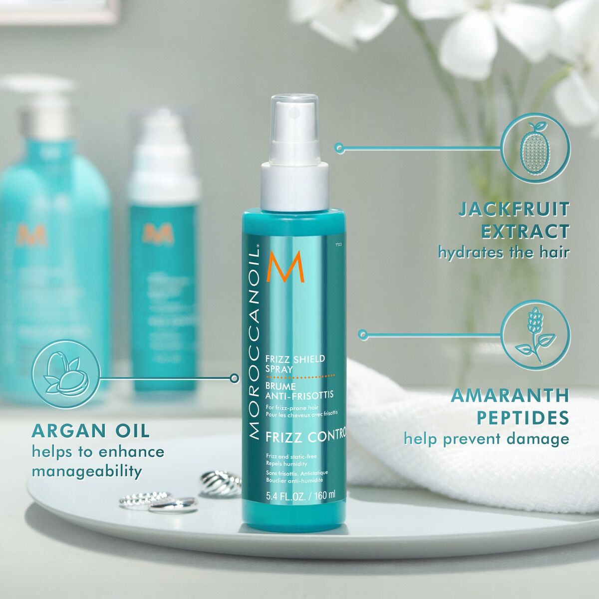 Anti-Krul Spray Moroccanoil Frizz Shield 160 ml