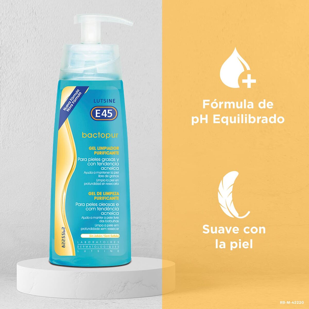 Gezichtsreinigingsgel Lutsine BACTOPUR 200 ml Zuiverend