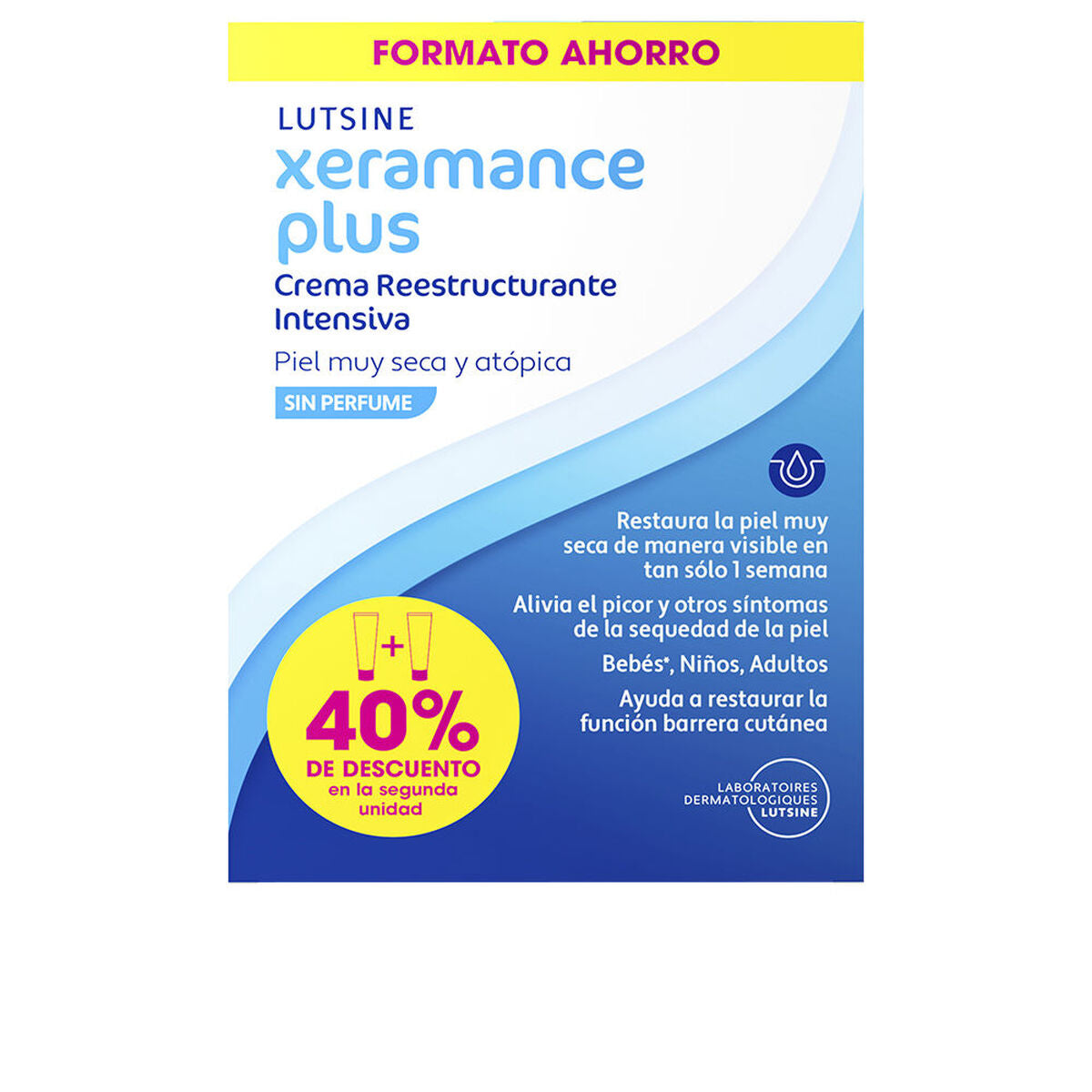 Lichaamscrème Lutsine E45 XERAMANCE PLUS 100 ml 2 Stuks