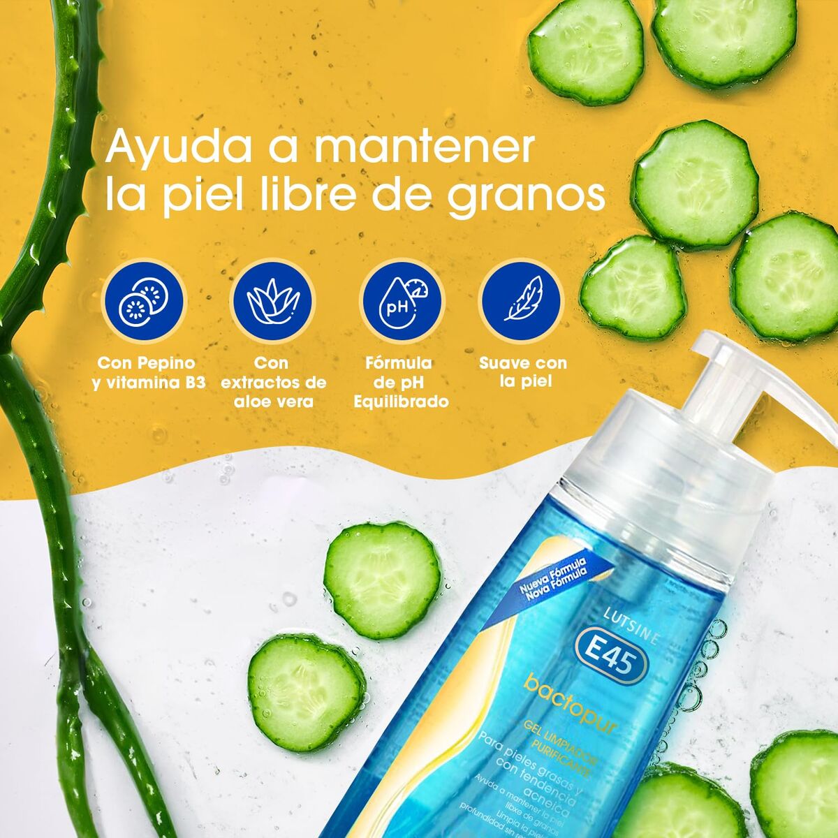 Gezichtsreinigingsgel Lutsine BACTOPUR 200 ml