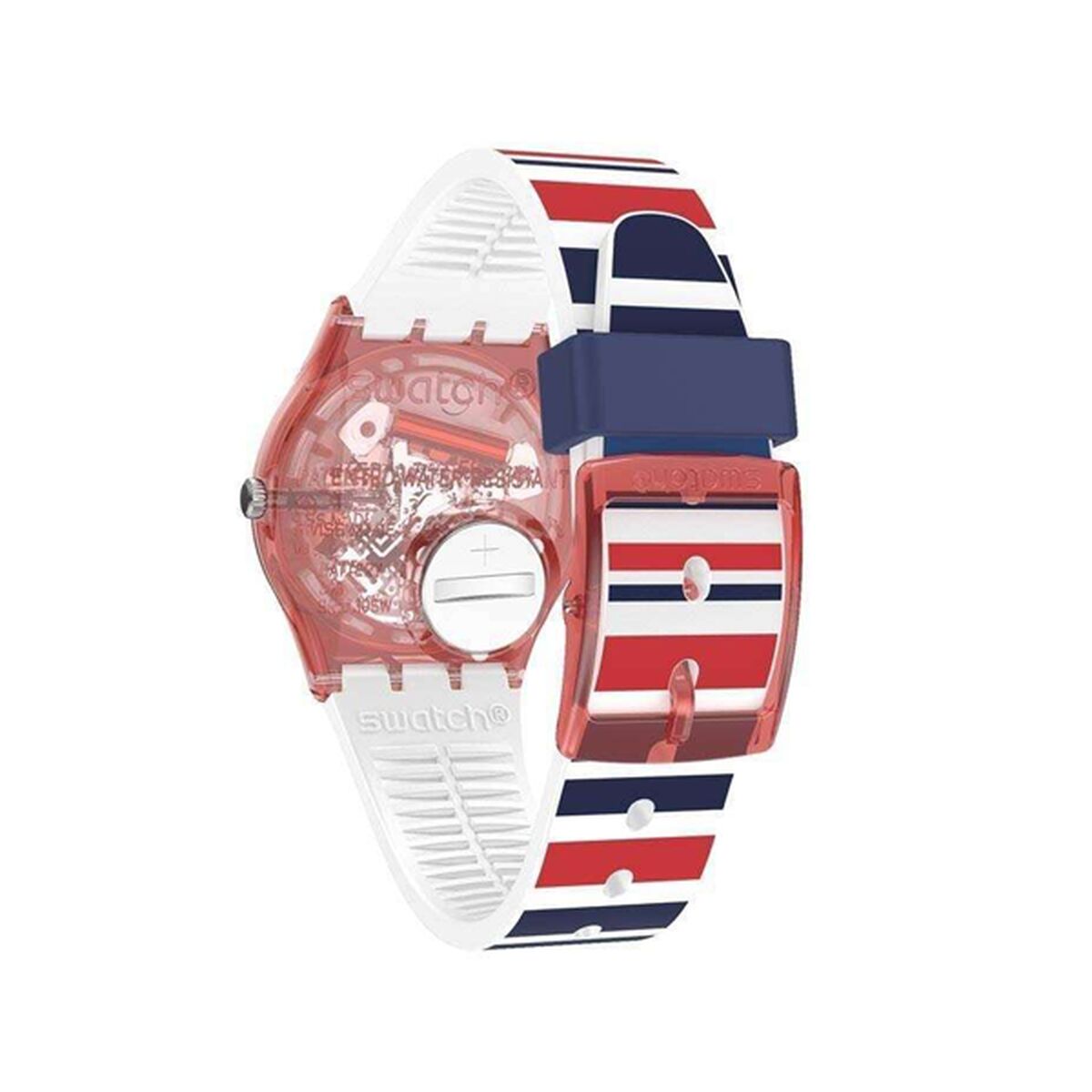 Horloge Heren Swatch SEA BARCODE Wit (Ø 34 mm)