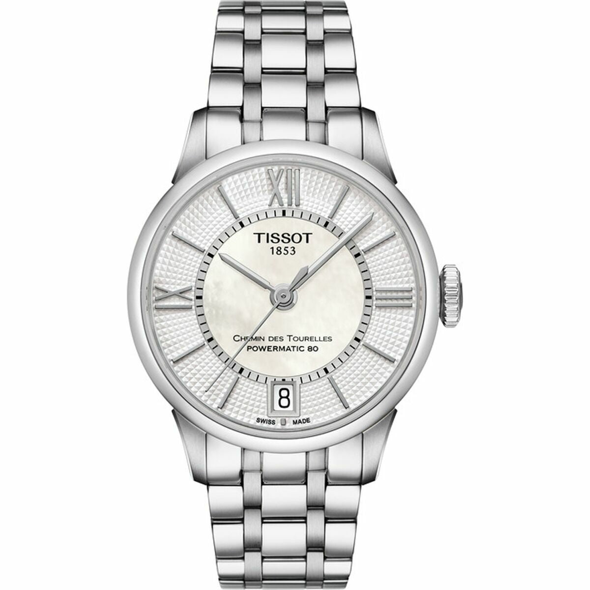 Tissot Chemin des Tourelles Powermatic 80 Dameshorloge - Automatisch Saffier Parelmoer Ø 32 mm - Klokken, Vrouwen - Tissot