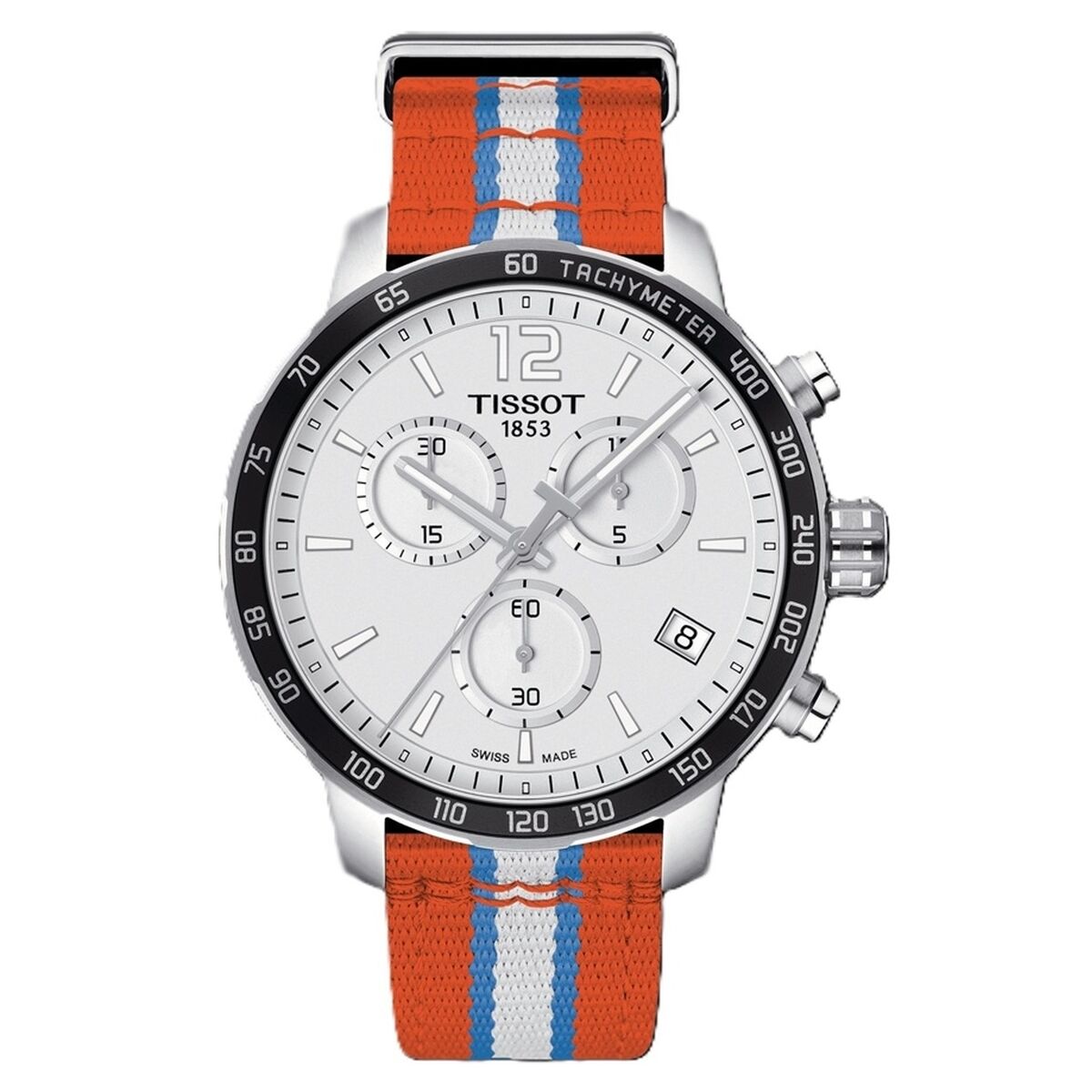 Tissot Quickster NBA Oklahoma City Thunder Herenhorloge Ø 42 mm Zilverkleurig - Officieel NBA Chronograaf - Klokken, Heren - Tissot