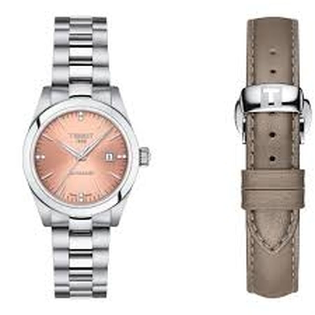 Tissot Classic Dream with Diamonds Special Pack Dameshorloge Ø 29 mm - Automatisch Diamanten Extra Band - Klokken, Vrouwen - Tissot