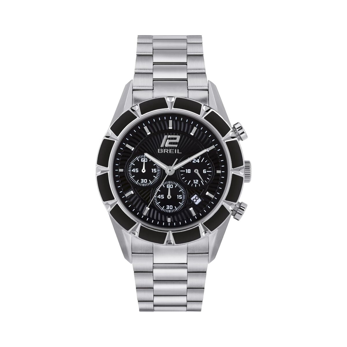 Horloge Heren Breil TW1980 Zwart Zilverkleurig (Ø 43 mm) - Klokken, Heren - Breil