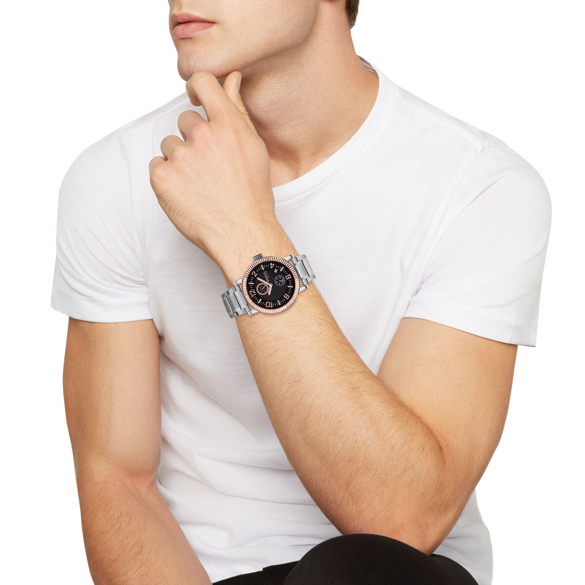 Horloge Heren Breil EW0590 Zwart Zilverkleurig (Ø 43 mm) - Klokken, Heren - Breil