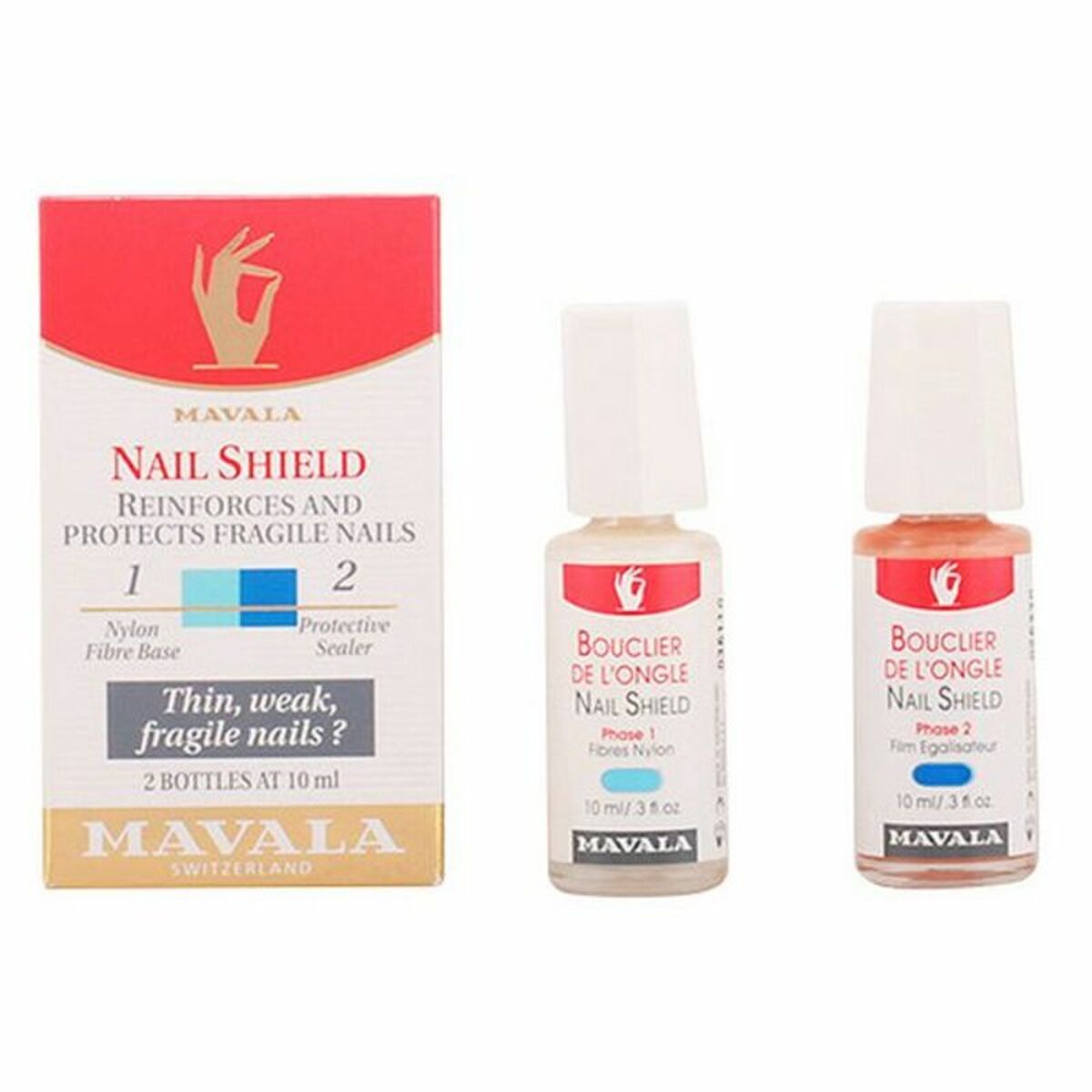Nagel Verharder Mavala Fortalecedor Uñas 2 Onderdelen - Schoonheid, Manicure en pedicure - Mavala