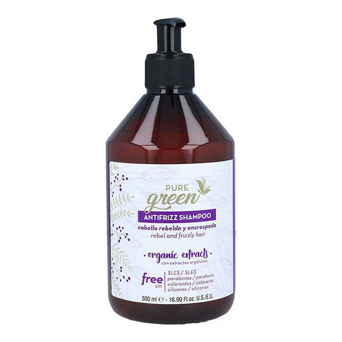 Shampoo Antifrizz Pure Green - Schoonheid, Haarverzorging - Pure Green
