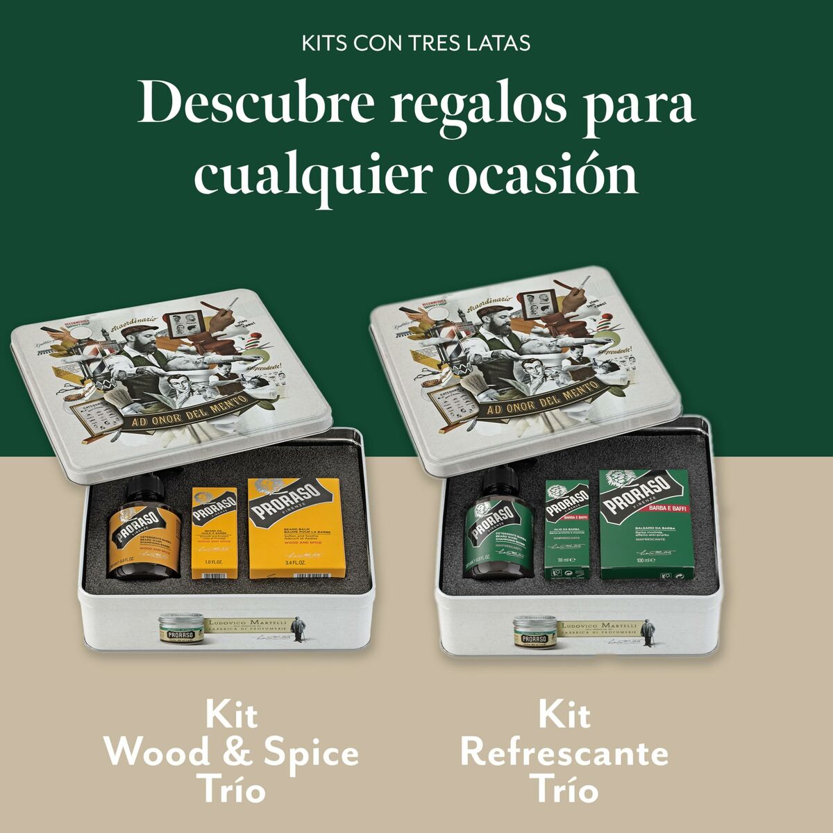 Baardverzorging Set Proraso Wood & Spice 3 Onderdelen - Schoonheid, Scheren en ontharen - Proraso