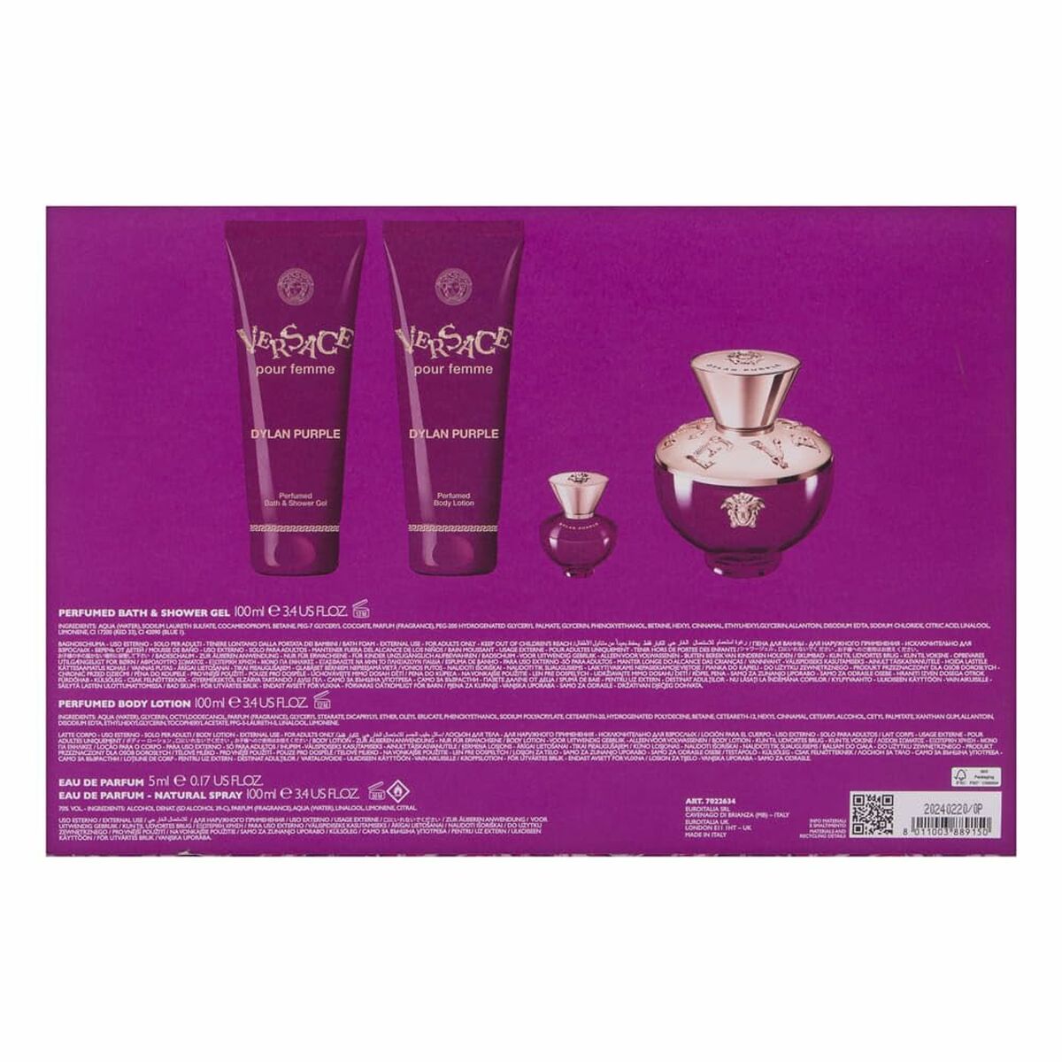 Parfumset voor Dames Versace 4 Onderdelen