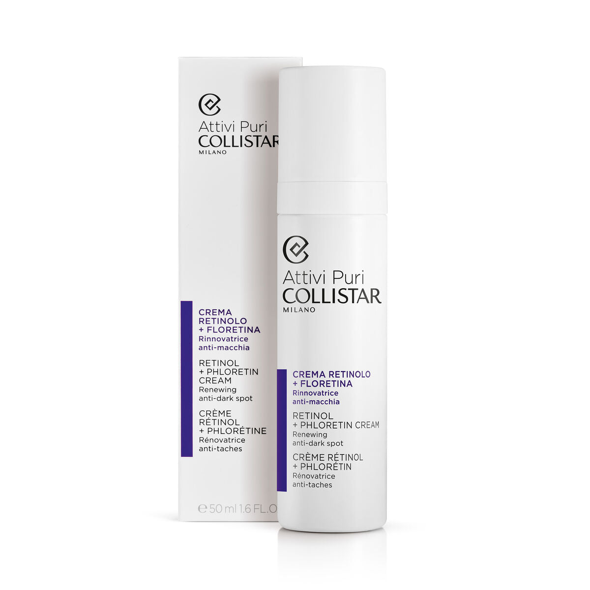 Collistar Attivi Puri Gezichtscrème - Premium Italiaans 50 ml - Schoonheid, Huidverzorging - Collistar