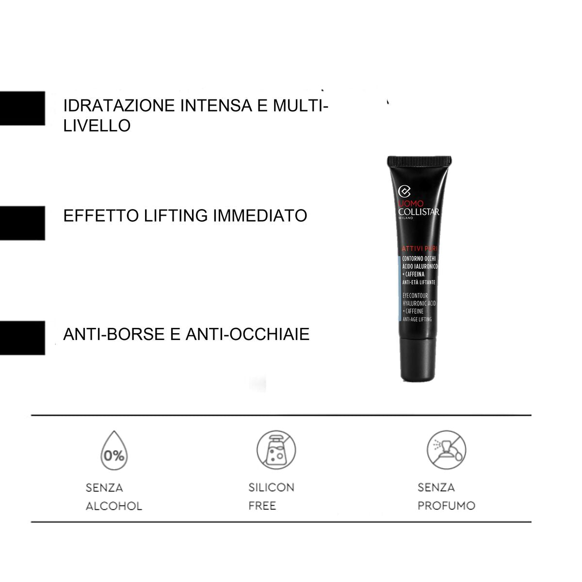 Oogcontour Collistar UOMO 15 ml - Schoonheid, Huidverzorging - Collistar