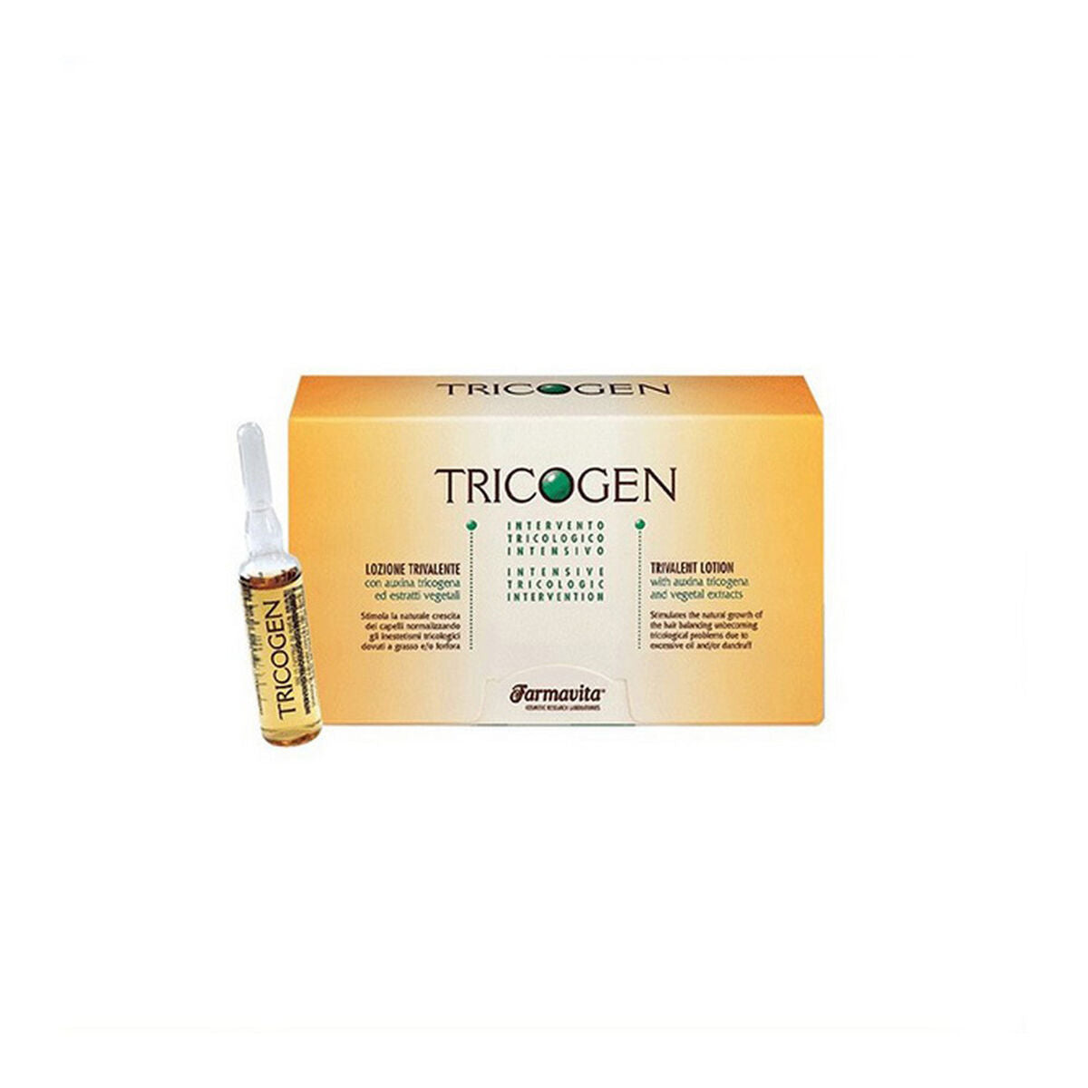 Anti - Haarverlies Lotion Farmavita Tricogen Loción (12 x 8 ml) - Schoonheid, Haarverzorging - Farmavita