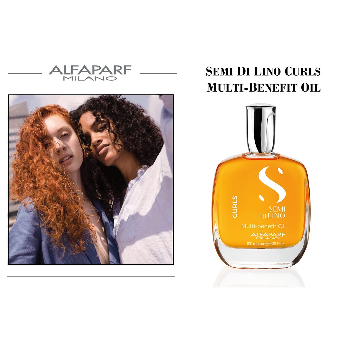 Haarolie Alfaparf Milano Semi Di Lino Curls 100 ml Multifunctioneel (1 Stuks)
