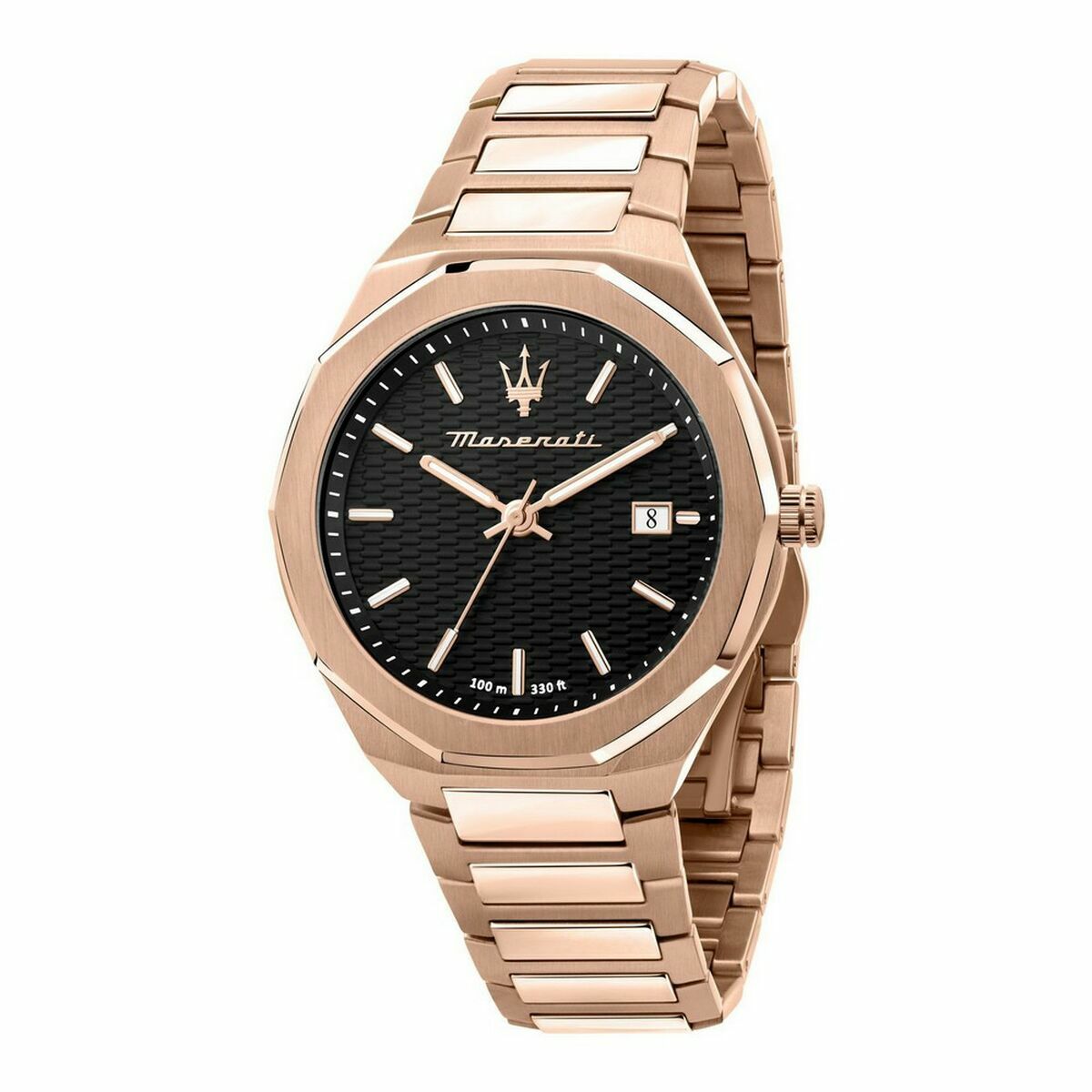Horloge Heren Maserati STILE Zwart Roos Goud (Ø 45 mm)