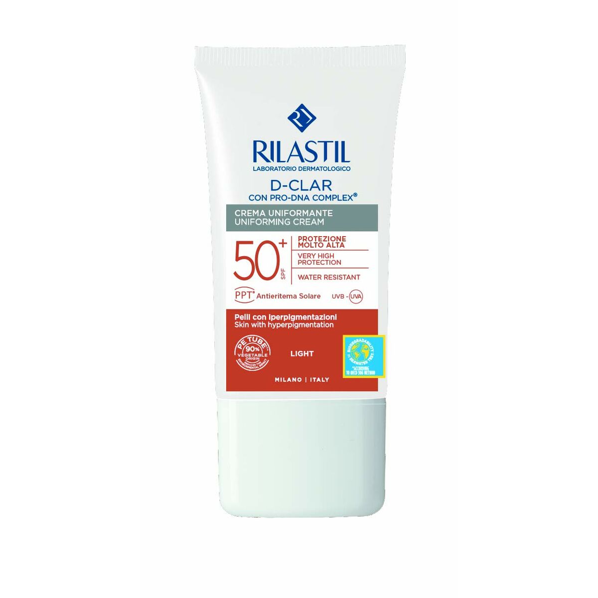 Gezichtszonnecrème Rilastil Sun System Verenigend Spf 50 Light (40 ml)