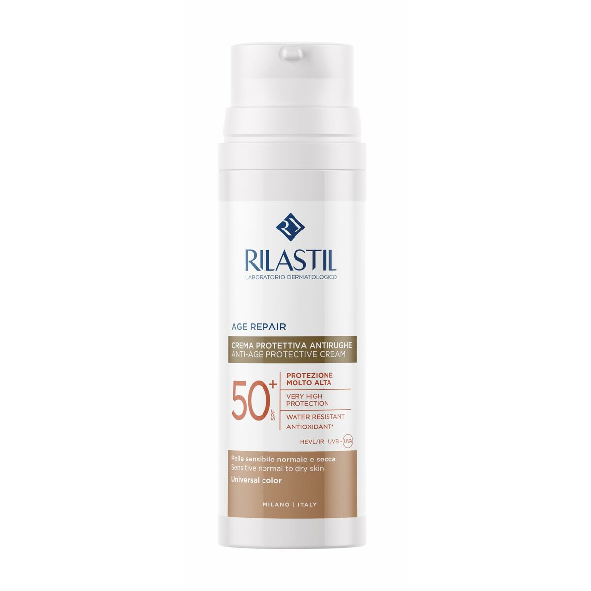 Zonnebrandcrème met Kleur Rilastil Age Repair Spf 50+ 50 ml Anti-Aging