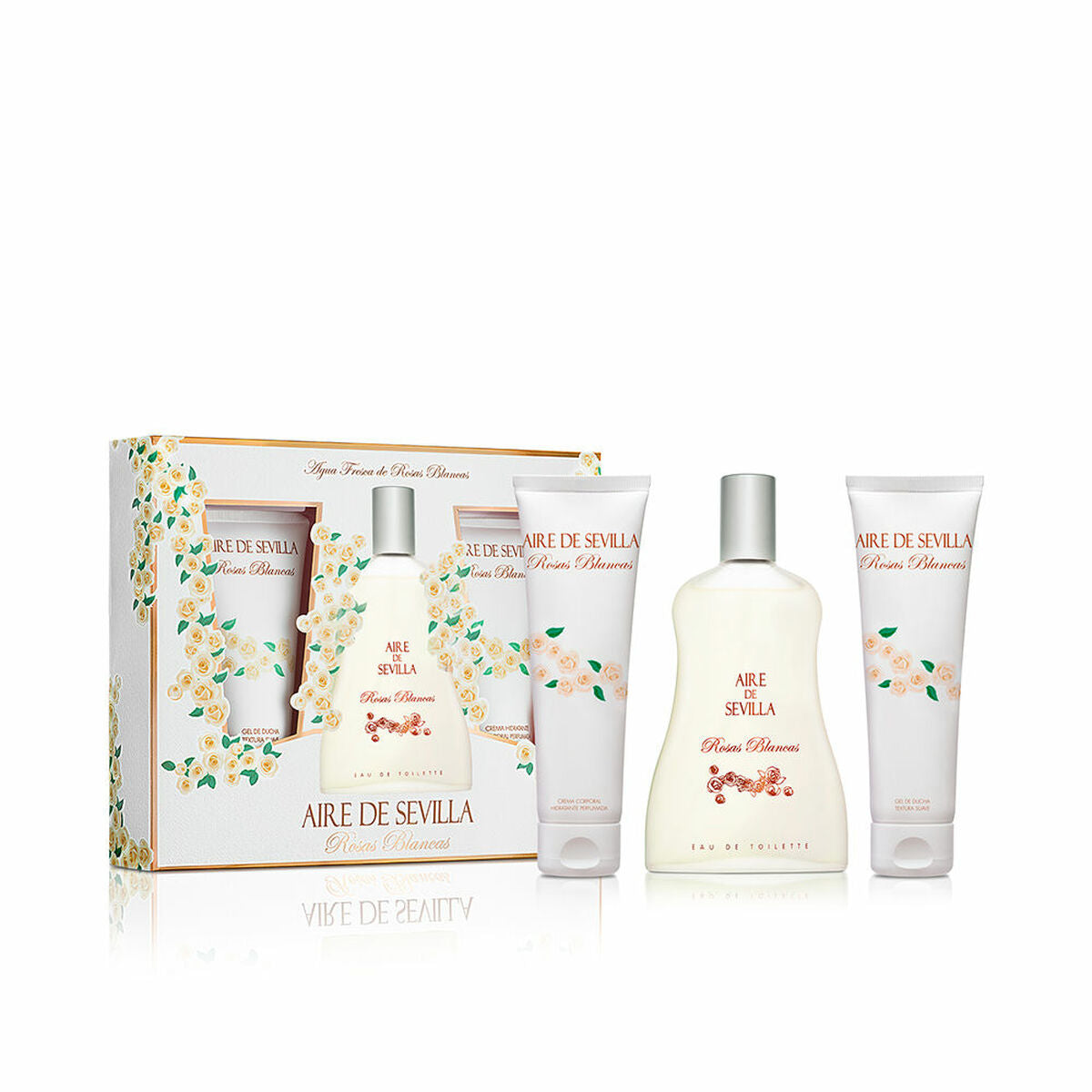 Parfumset voor Dames Aire de Sevilla Rosas Blancas 3 Onderdelen