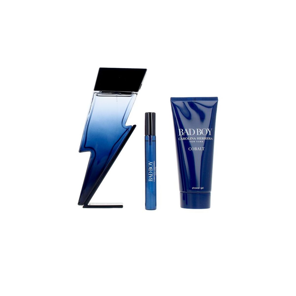 Parfumset voor Heren Carolina Herrera BAD BOY Cobalt 3 Onderdelen