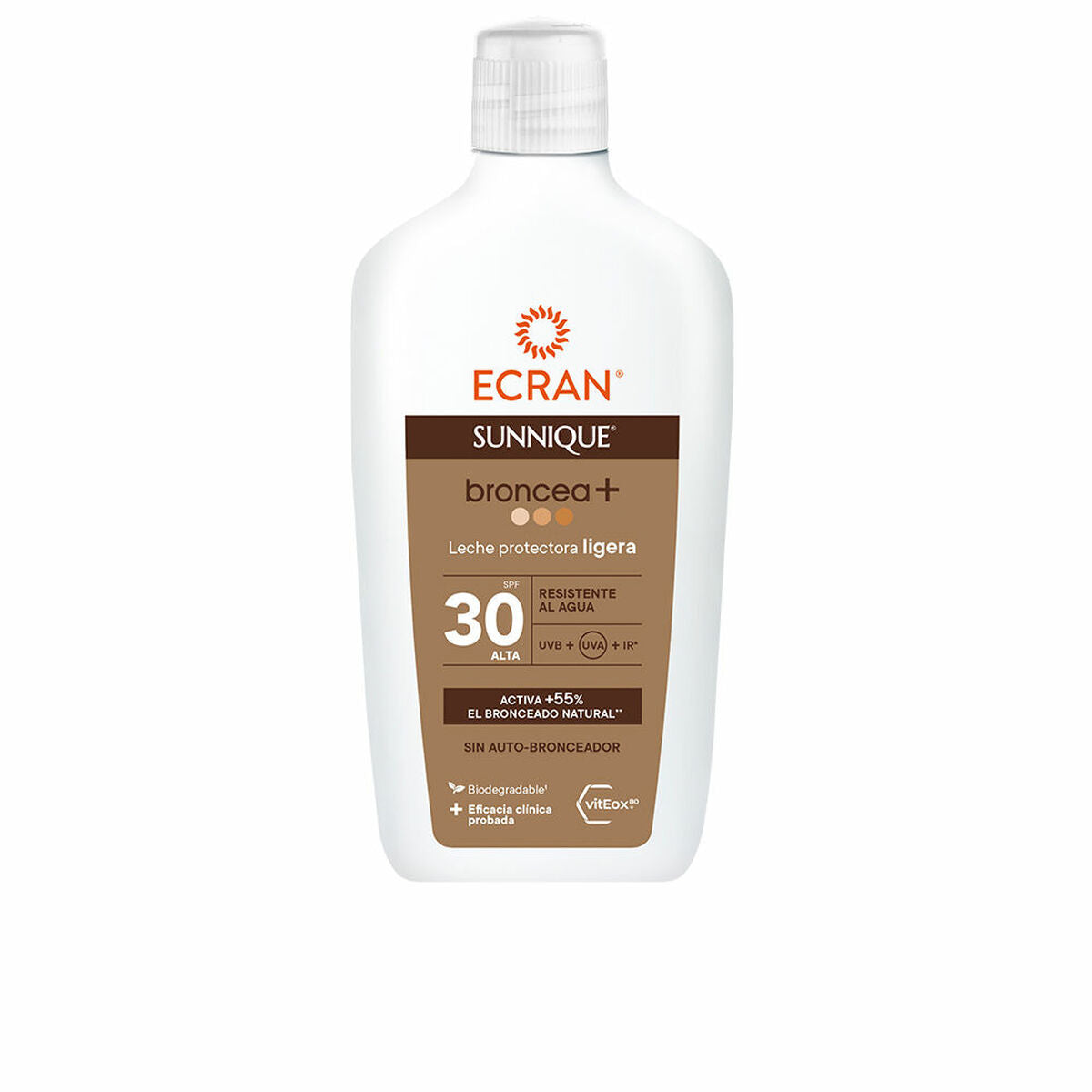 Zonnemelk Ecran Sunnique Broncea+ Spf 30 370 ml Licht