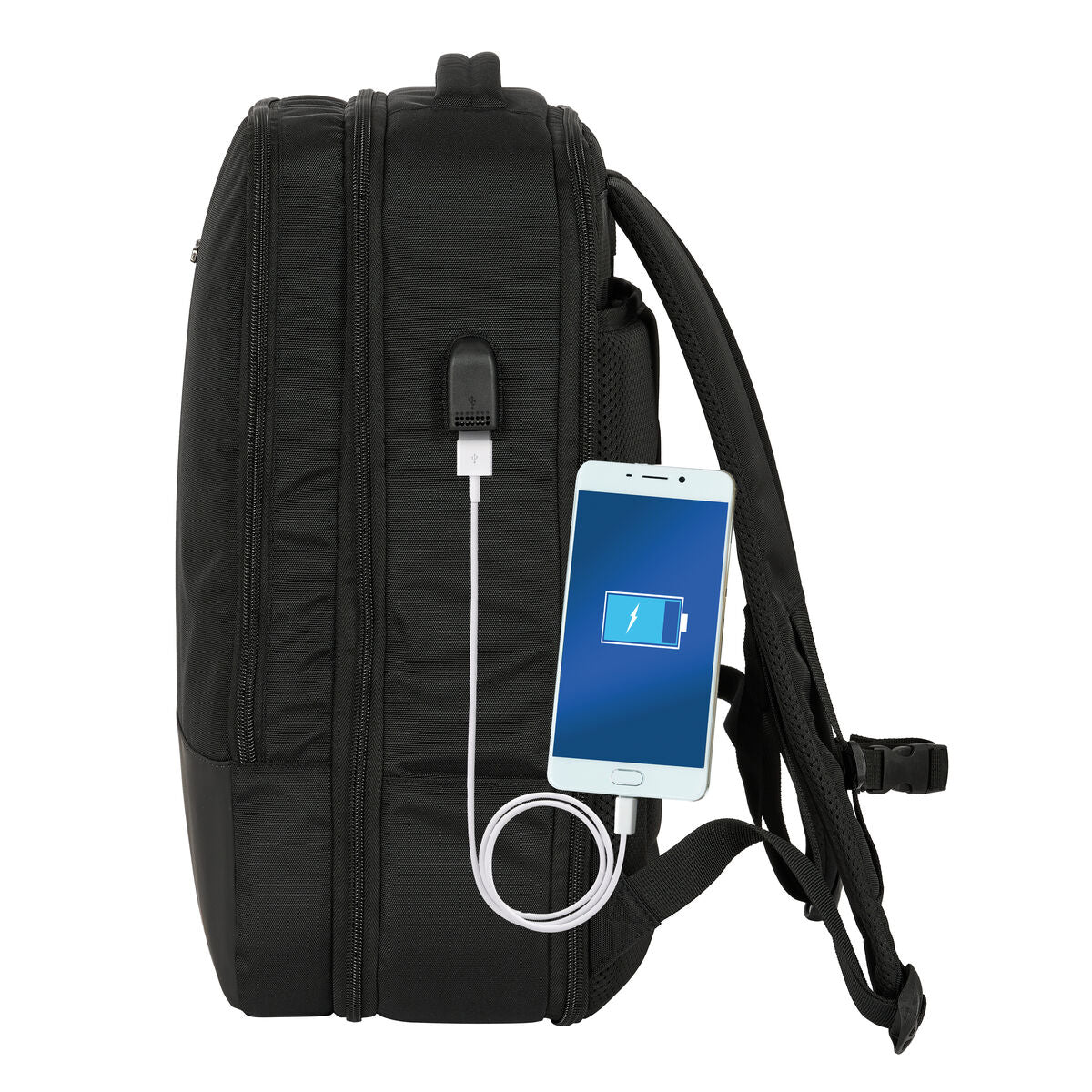 Rugzak Safta Multisports Voor op reis Zwart Business 30 x 44 x 16 cm - Bagage, Rugzakken - Safta