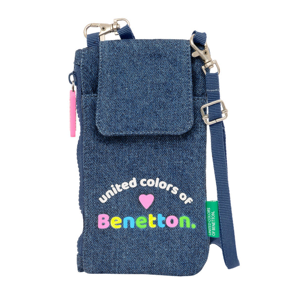 Geldbeutel Benetton Denim Mobile Tasche Blau