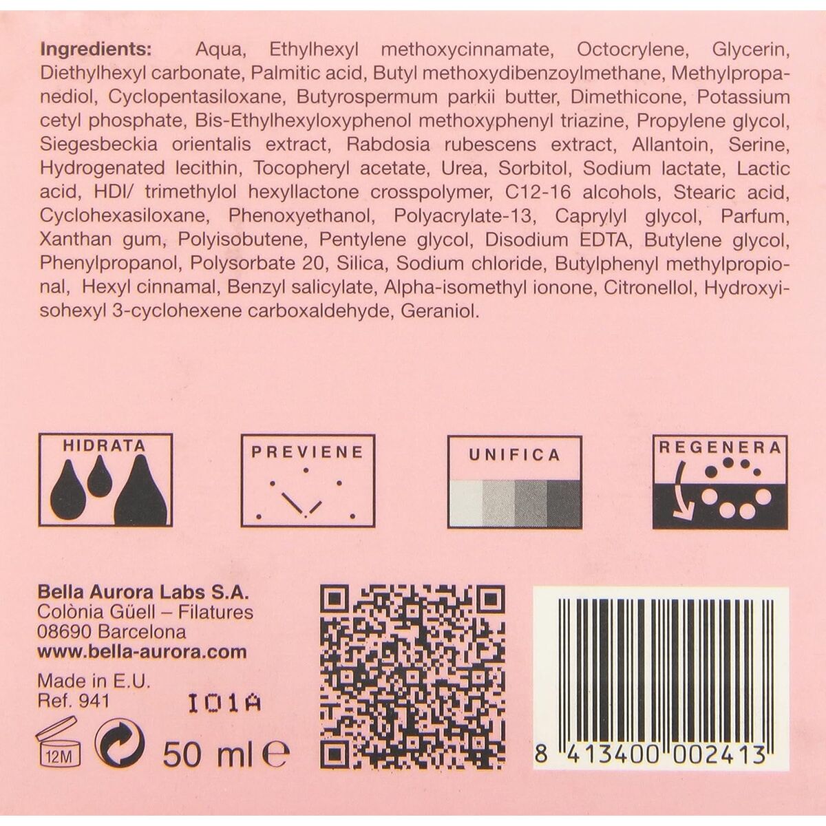 Anti Donkere Vlekken Crème Bella Aurora HYDRA RICH SOLUTION 50 ml - Schoonheid, Huidverzorging - Bella Aurora