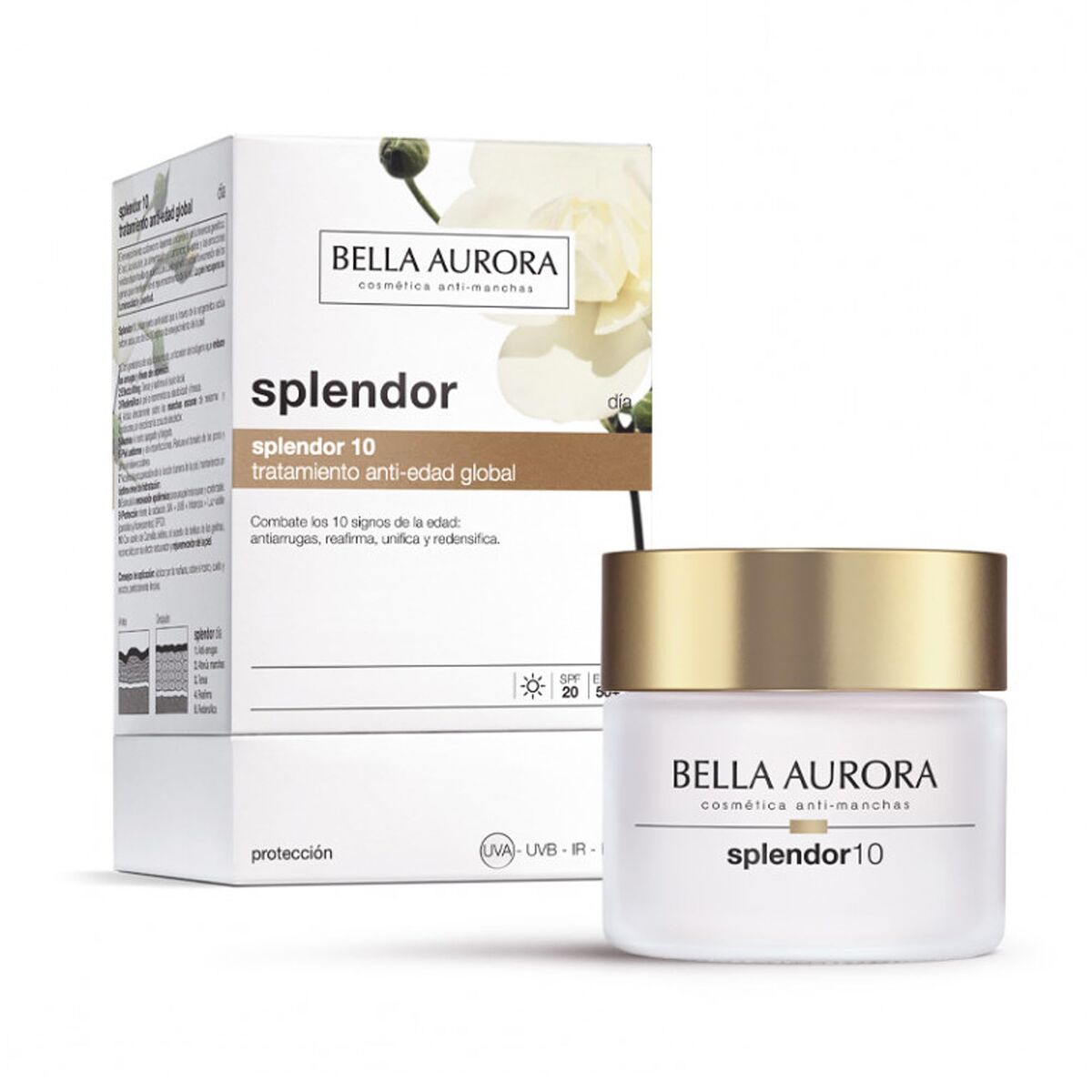Anti - Veroudering Crème Bella Aurora Splendor Spf 20 50 ml - Schoonheid, Huidverzorging - Bella Aurora