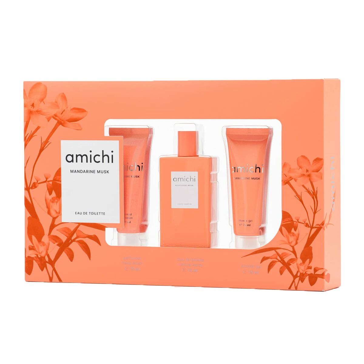 Parfumset voor Dames Amichi Mandarine Musk 3 Onderdelen