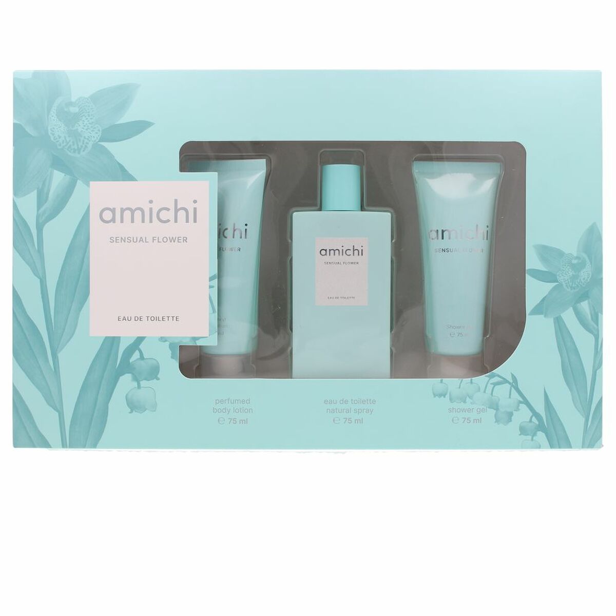 Parfumset voor Dames Amichi Sensual Flower 3 Onderdelen - Schoonheid, Parfums en geuren - Amichi