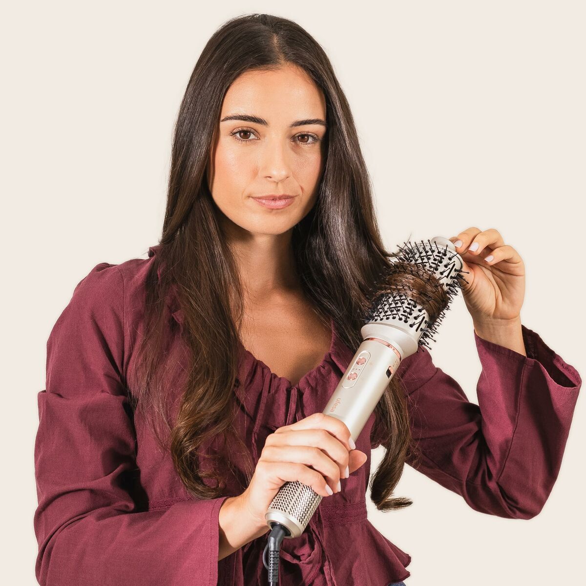 Krulijzer UFESA PRO GLAM TWIST Wit Zwart