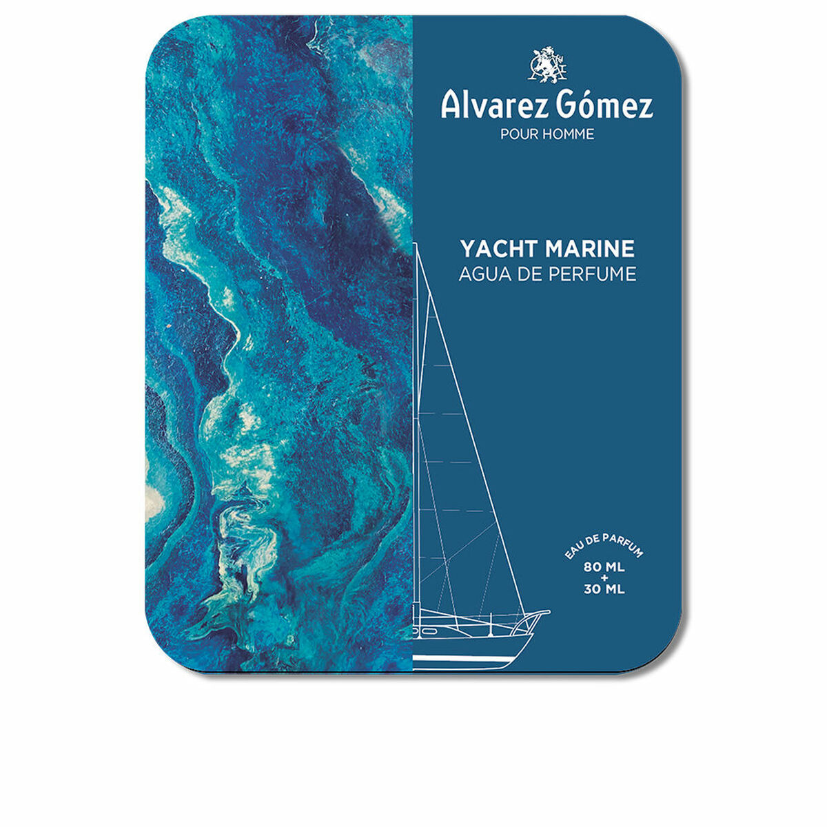 Parfumset voor Heren Alvarez Gomez YACHT MARINE 2 Onderdelen - Schoonheid, Parfums en geuren - Alvarez Gomez