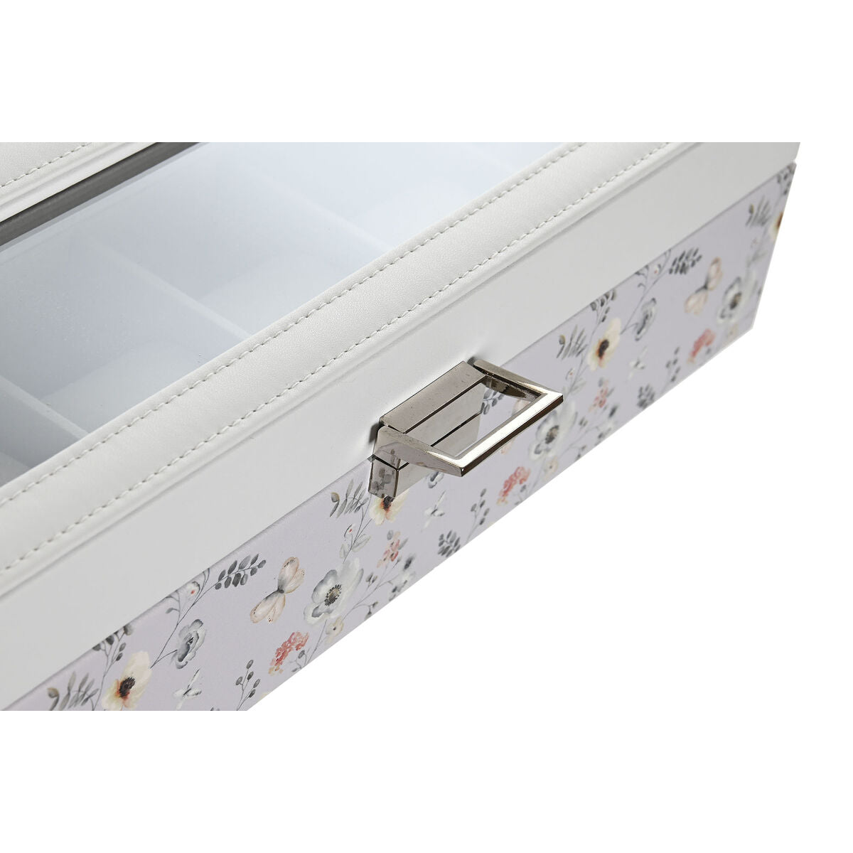 Horlogedoos DKD Home Decor Blauw Licht Roze Kristal 33 x 11 x 9 cm (2 Stuks)